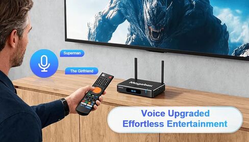 2026 Magabox MG5 Plus Android Smart Player, 8K UHD, 64GB Storage, WiFi 6 Connectivity, Voice Control Remote, with HDMI Cord in Kuwait