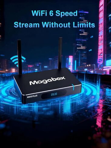 2026 Magabox MG5 Plus Android Smart Player, 8K UHD, 64GB Storage, WiFi 6 Connectivity, Voice Control Remote, with HDMI Cord in Kuwait