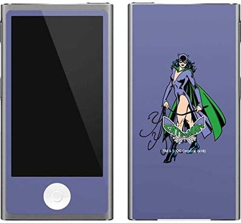 ملصق Skinit لمشغل MP3 متوافق مع iPod Nano (الجيل السابع و2012) - تصميم بورتريه كاتوومان مرخص رسميًا من Warner Bros in Kuwait