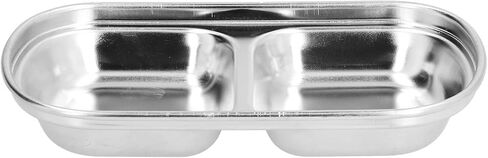 Stainless Steel Divided Plate for Kids Toddlers, 9' Portion Control Plate with 3 Compartments, Non Unbreakable Metal Dishwasher Safe Dinnerware in Saudi Arabia
