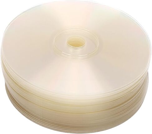 Oreilet 30PCS Transparent Blank CDs for Painting DIY Crafts Party Supplies 12cm Plastic Adhesive Decor for Disco Wall Art, Xmas & Birthday Decorations in Saudi Arabia