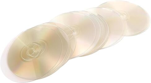 banapoy 30PCS Transparent Blank CDs for Painting DIY Crafts Party Supplies 12cm Plastic Adhesive Decor for Disco Wall Art, Xmas & Birthday Decorations in Saudi Arabia