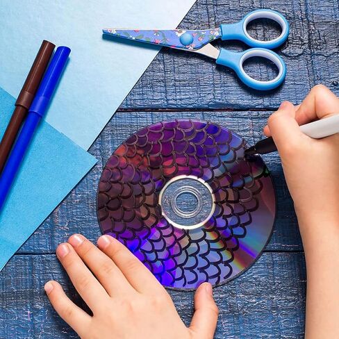 Drfeify 30PCS Clear CD for Painting, Transparent Plastic Discs for DIY Crafts, 12cm for Wall Art and Party Decor in Saudi Arabia
