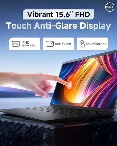 Dell Inspiron 15 3530 Touchscreen Laptop Computer, 15.6" FHD Anti-Glare Touchscreen, Intel 10-Core i5-1334U(Up to 4.6 GHz), 20GB RAM, 512GB SSD, Copilot AI, WiFi 6, Student & Business, Windows 11 Pro in Saudi Arabia