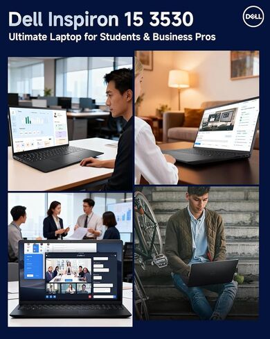 Dell Inspiron 15 3530 Touchscreen Laptop Computer, 15.6" FHD Anti-Glare Touchscreen, Intel 10-Core i5-1334U(Up to 4.6 GHz), 20GB RAM, 512GB SSD, Copilot AI, WiFi 6, Student & Business, Windows 11 Pro in Saudi Arabia