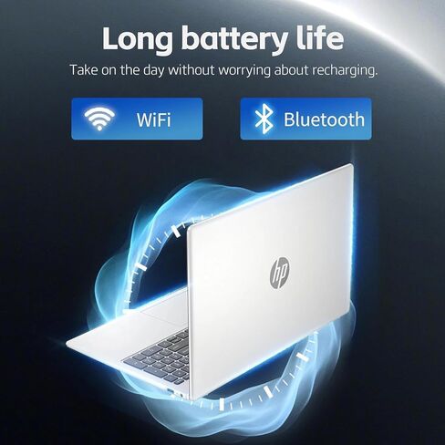 HP New 15.6 inch Laptop Computer, 2025/2026 Edition, Intel High-Performance 4 cores N100 CPU, 16GB RAM, 512GB SSD, Long Battery Life, Ultra-Quiet Design, Windows 11 Pro with Microsoft Office in Saudi Arabia