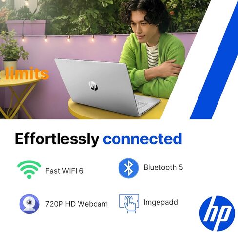 HP Pavilion 15.6" Touchscreen Laptop • 2026 Edition • AMD Ryzen 5 7520U • 8GB RAM • 256GB PCle SSD • Bluetooth • Copilot AI • Wi-Fi 6 • Windows 11 • Ready for School & Work in Saudi Arabia