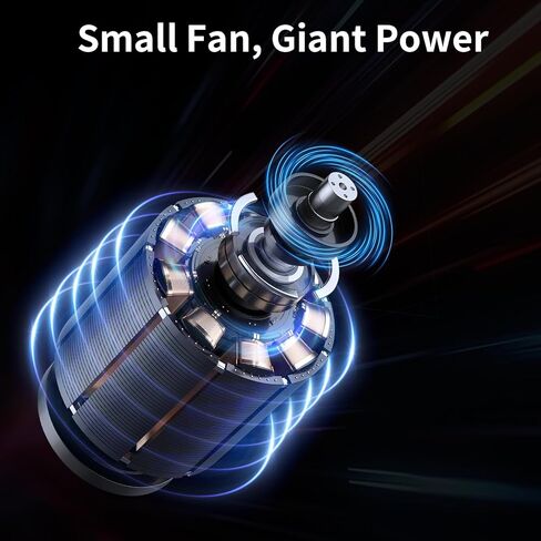 Car Fan with 4000mAh Battery, Portable Car Air Conditioner for Front or Back Seat Cooling, Easy Install Car Seat Fan for Kids, USB Car Fans That Blow Cold Air Car Essentials for Summer Road Trips in Saudi Arabia