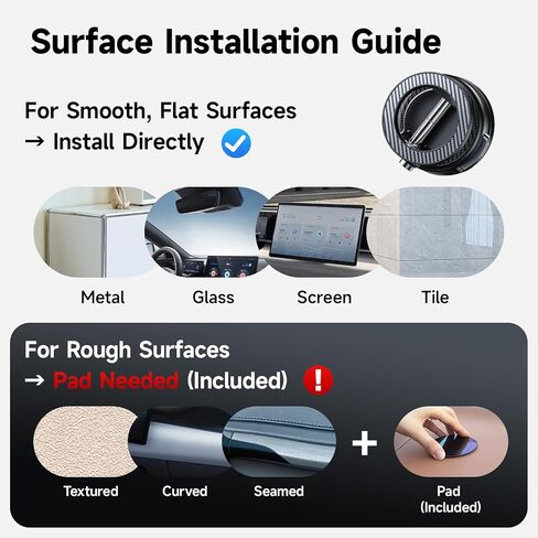NeverFall Car Phone Mount for MagSafe, 89lbs Vacuum Suction, Strong Magnetic Dashboard & Windshield Mount, 360° Adjustable Phone Holder for iPhone & All Phones, Carbon Fiber in Saudi Arabia