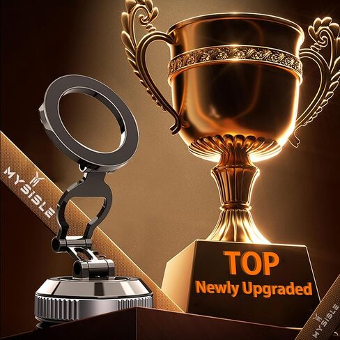 360° Vacuum Magnetic Car Phone Holder | 2800gf Magnet, 90+LBS Suction, Foldable Mount for iPhone 17/16/15/14/13/12 Series in Saudi Arabia
