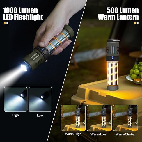 Repelix Buzz Defense Portable، 𝓜𝓸𝓼𝓺𝓾𝓲𝓽𝓸، مصابيح فانوس للتخييم قابلة لإعادة الشحن مع تسخين مزدوج، فانوس خفيف أبيض ودافئ مقاوم للماء للتخييم في الهواء الطلق، 12 عبوة in Kuwait