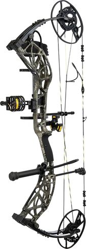 قوس مركب Bear Adapt 2 HP RTH - جاهز للصيد مع ملحقات Trophy Ridge: رؤية قاتلة ذات 4 دبابيس، مسند بسكويت Whisker V مع IMS، مثبت Snubnose، جعبة ذات 5 نقاط، رؤية زقزقة وحزام معصم، أملس in Saudi Arabia