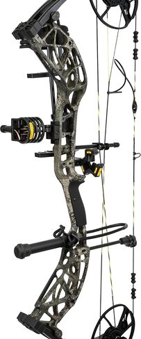 قوس مركب Bear Adapt 2 HP RTH - جاهز للصيد مع ملحقات Trophy Ridge: رؤية قاتلة ذات 4 دبابيس، مسند بسكويت Whisker V مع IMS، مثبت Snubnose، جعبة ذات 5 نقاط، رؤية زقزقة وحزام معصم، أملس in Saudi Arabia