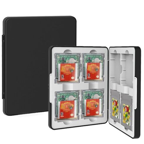 QUBAMG GB Game Case Compatible with Gameboy, Gameboy Color,Gameboy Pocket, Holds 8 GB Game Cartridges, Silicone Slots with Magnetic Closure, Portable Travel Organizer Storage Box for GB/GBC/GBP Collectors in Saudi Arabia