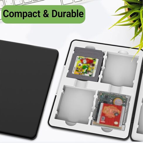 QUBAMG GB Game Case Compatible with Gameboy, Gameboy Color,Gameboy Pocket, Holds 8 GB Game Cartridges, Silicone Slots with Magnetic Closure, Portable Travel Organizer Storage Box for GB/GBC/GBP Collectors in Saudi Arabia