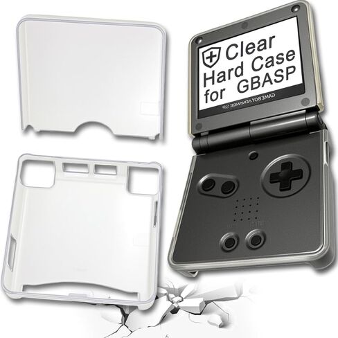 حافظات حماية صلبة وشفافة للكمبيوتر الشخصي لوحدة التحكم GBA SP Gameboy Advance Sp (شفاف) in Kuwait