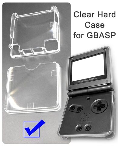 حافظات حماية صلبة وشفافة للكمبيوتر الشخصي لوحدة التحكم GBA SP Gameboy Advance Sp (شفاف) in Kuwait