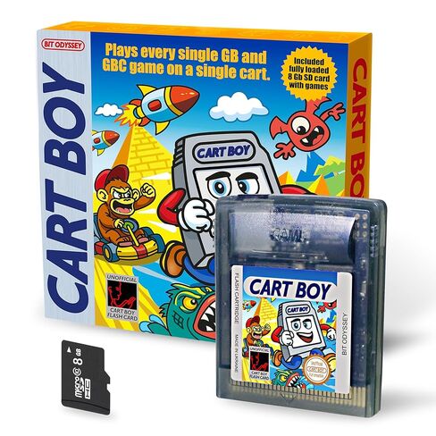 عربة فلاش Cart Boy GB لبطاقة GB وGBC + بطاقة SD سعة 8 جيجابايت. متوافق مع Everdrive GB X7. إصدار Legacy Collector in Kuwait