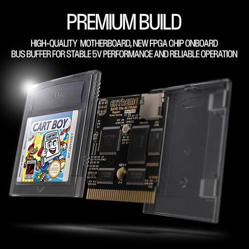 عربة فلاش Cart Boy GB لبطاقة GB وGBC + بطاقة SD سعة 8 جيجابايت. متوافق مع Everdrive GB X7. إصدار Legacy Collector in Kuwait