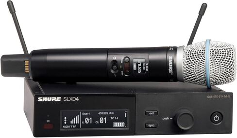 نظام ميكروفون لاسلكي من شور مع ميكروفون صوتي محمول BETA87A، SLXD24/B87A-G58 in Kuwait