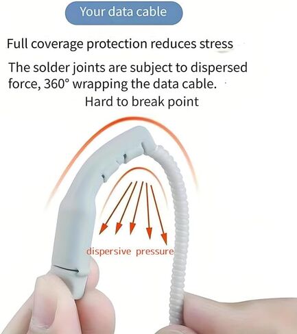 4-Pack USB-C Cable Protector, Silicone Charger Cord Saver Anti-Break Data Line Protection Cover with Integrated Dust Plug for Type-C Cables (Multicolor) in Saudi Arabia