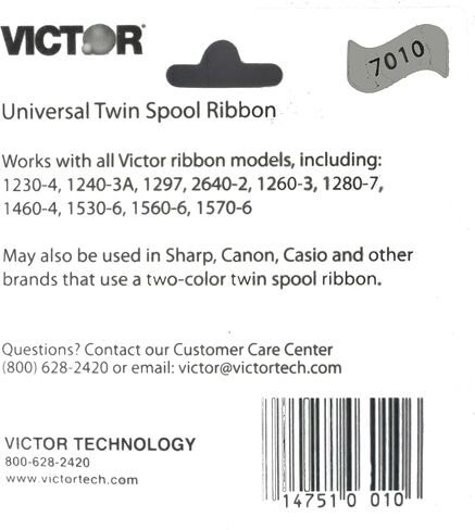 Genuine Victor 7010 Black and Red Ribbons for Aurora, Canon, Casio, Innovera, Sharp, TI and Victor calculators. Includes Bonus AdvantageOP Custom Metal Retractable Pen - Bundle of 3 in Saudi Arabia