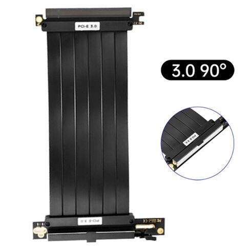 كابل PCI-E 3.0 90° 16x Riser: كابل تمديد GPU مطلي بالذهب 20 سم TPE/HDPE لبناء أجهزة تعدين بطاقة الرسومات in Saudi Arabia