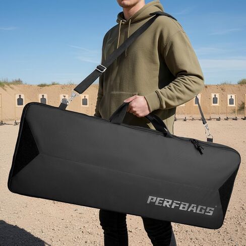 Single Rifle Case Bag, Tactical Padded Soft Gun Case w/MOLLE System, Wide Interior Fits Scoped Rifles, Adjustable Sling, Dual Zipper for Hunting & Range in Saudi Arabia