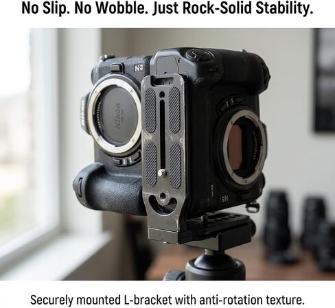 Aluminum L Bracket Vertical Horizontal Switching Quick Release Plate, Universal Screw Camera Mount for DSLR, Tripod, and Stabilizer in Saudi Arabia