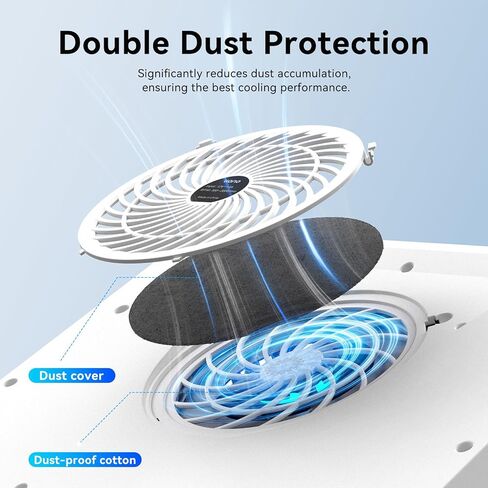 llano V12 Laptop Cooling Pad Bundle with Memory Foam Seal & Dust-Proof in Saudi Arabia