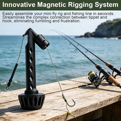 Fly Fishing Magnetic Fly Threader, Fishing Accessory to Easily Rig Small Flies & Tippet on Water, Universal Knot Helper Knot Assist for Threading Hooks, Works with Most Hooks, and Fly Styles in Saudi Arabia