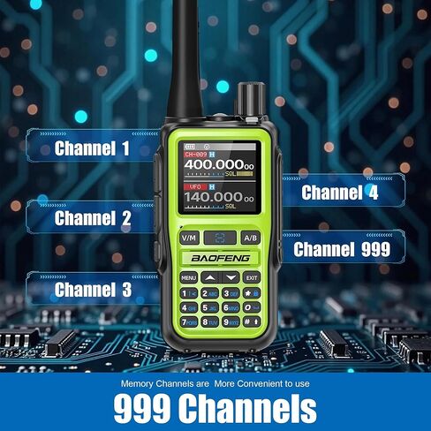 BAOFENG UV-5R جهاز اتصال لاسلكي صغير طويل المدى ثنائي PTT برمجة بلوتوث AM FM NOAA مصباح يدوي قابل لإعادة الشحن من النوع C شحن U/V راديو هام ثنائي الاتجاه مع سماعة أذن 771 هوائي (أسود 1 قطعة) in Kuwait