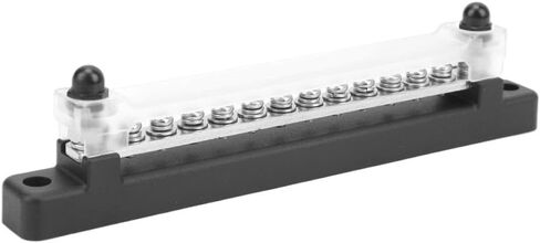 12 Terminal Bus Bar 150A BusBar Block with Transparent Cover Compatible with Car Boat Marine Caravan RV in Saudi Arabia