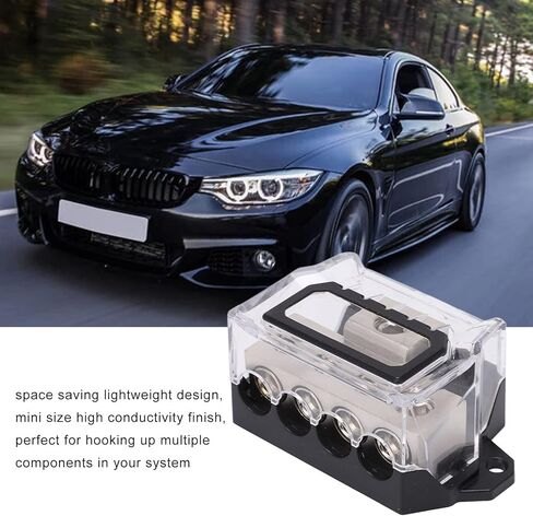 Acouto to 4 Power Distribution Block - Ground Wire Splitter Distr Power Distribution Block, Ground Wire Splitter, Car, Distributor, Input, 4 Outputs, Car Distributor, in Saudi Arabia