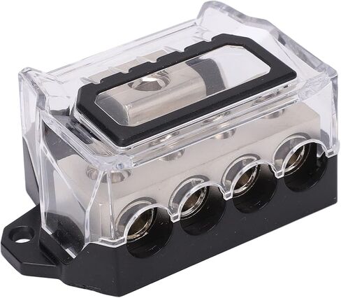 Acouto to 4 Power Distribution Block - Ground Wire Splitter Distr Power Distribution Block, Ground Wire Splitter, Car, Distributor, Input, 4 Outputs, Car Distributor, in Saudi Arabia