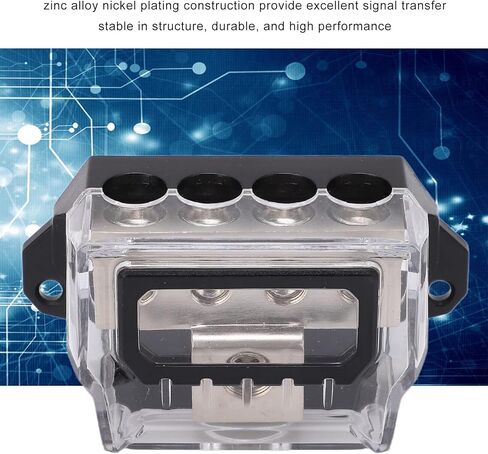 Acouto to 4 Power Distribution Block - Ground Wire Splitter Distr Power Distribution Block, Ground Wire Splitter, Car, Distributor, Input, 4 Outputs, Car Distributor, in Saudi Arabia