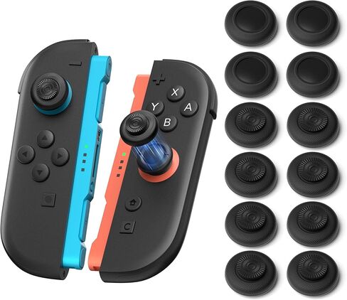 NEWDERY Thumb Grips for Nintendo Switch 2/Pro Controller,Joystick Caps for Joycon 2, Anti-Slip Silicone, Ergonomic Button Covers for Enhanced Precision, Comfort & Protection, Durable Stick Grips in Saudi Arabia
