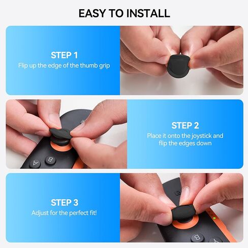 NEWDERY Thumb Grips for Nintendo Switch 2/Pro Controller,Joystick Caps for Joycon 2, Anti-Slip Silicone, Ergonomic Button Covers for Enhanced Precision, Comfort & Protection, Durable Stick Grips in Saudi Arabia