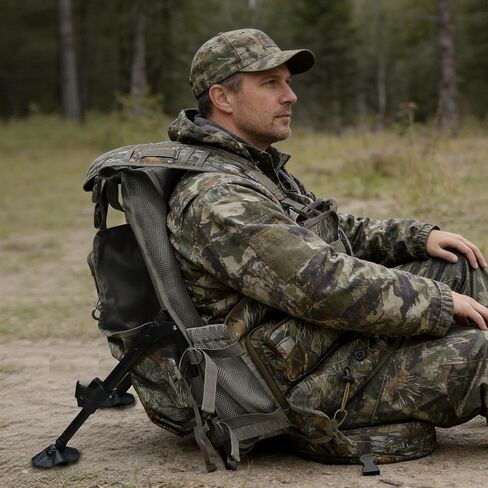 MDSTOP Turkey Vest with Seat with Kickstand, Adjustable Hunting Vest with Padded Seat and Game Pouch, For Men & Women Camo in Saudi Arabia