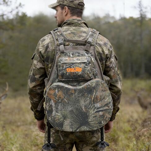 MDSTOP Turkey Vest with Seat with Kickstand, Adjustable Hunting Vest with Padded Seat and Game Pouch, For Men & Women Camo in Saudi Arabia