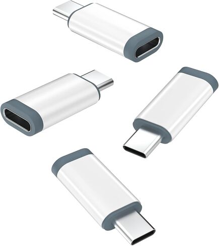 محول Herfair 4Pack Lightning إلى USB C للشحن السريع ونقل البيانات متوافق مع iPhone 15/16/17 Pro/17 Pro Max، ملحقات الشاحن، مبدل محول المنافذ، وليس للصوت/OTG in Saudi Arabia