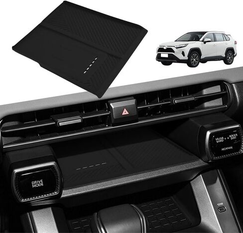 حصيرة حماية للشحن اللاسلكي لملحقات RAV4 2026 وحدة التحكم المركزية وسادة الشاحن اللاسلكي لملحقات Toyota Rav4 2026 سيليكون مضادة للانزلاق (حصيرة شحن لاسلكية) in Kuwait