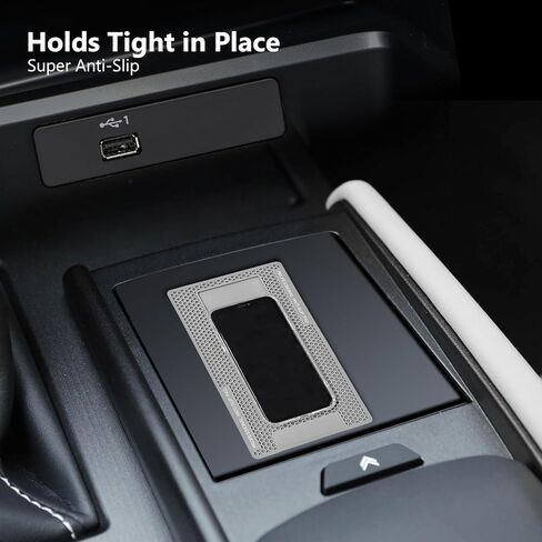 TENOC Silicone Non-Slip Mat 1 Pack for Screen Protector Installation & Car Dashboard, Large Anti-Slide Grip Pad with Camera Cutout, Thick Sticky Mat for Phone Repair, Tool, Tablet (8.7" x 5.1", Gray) in Saudi Arabia