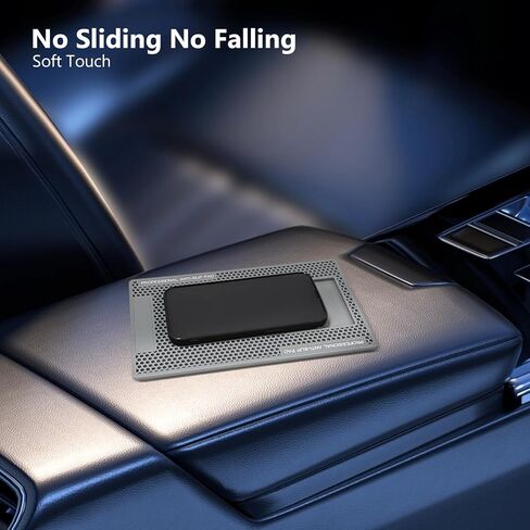 TENOC Silicone Non-Slip Mat 1 Pack for Screen Protector Installation & Car Dashboard, Large Anti-Slide Grip Pad with Camera Cutout, Thick Sticky Mat for Phone Repair, Tool, Tablet (8.7" x 5.1", Gray) in Saudi Arabia