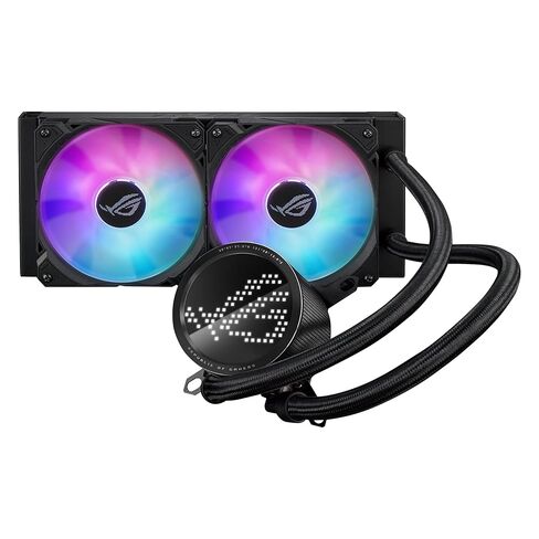ASUS ROG RYUO IV SLC 360 ARGB All-in-one CPU Liquid Cooler with Shortened tubing maximizes a Clean Aesthetic, Curved 6.67-inch AMOLED Display Supports 3D-Effect Video or Customized System Information in Saudi Arabia