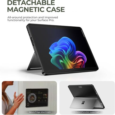 Dexnor for Microsoft Surface Pro 11/9 Case with Keyboard Magic-Style Keyboard Case with Detachable Magnetic Case & Floating Cantilever Stand & Trackpad & Dual Bluetooth & Backlit & Pen Holder in Saudi Arabia