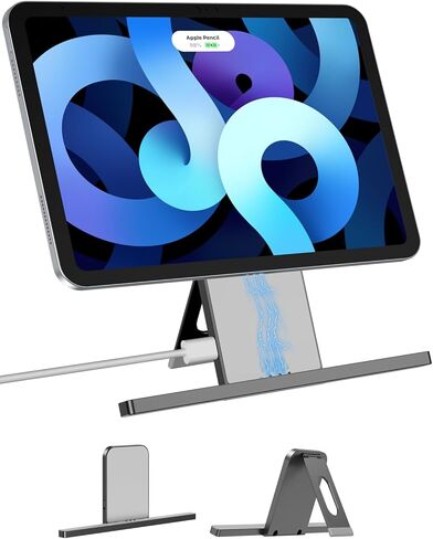 شاحن لاسلكي مغناطيسي YACAISI لجهاز iPad الجيل العاشر، iPad (A16) فقط، حامل شحن سريع لجهاز iPad اللوحي بقدرة 18 وات، موصل ذكي من سبيكة شحن لاسلكي iPad مع كابل سلك USB-C in Kuwait