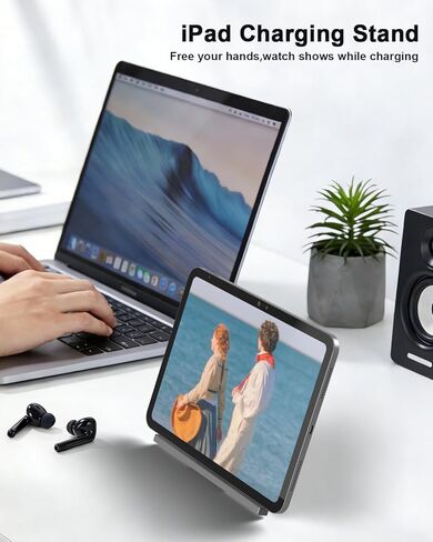 شاحن لاسلكي مغناطيسي YACAISI لجهاز iPad الجيل العاشر، iPad (A16) فقط، حامل شحن سريع لجهاز iPad اللوحي بقدرة 18 وات، موصل ذكي من سبيكة شحن لاسلكي iPad مع كابل سلك USB-C in Kuwait