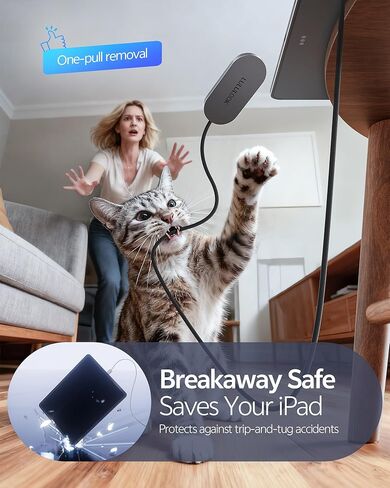 سلك شاحن لاسلكي مغناطيسي من LULULOOK لجهاز iPad Air 13 بوصة M4(2026)/M3/M2، شاحن سبائك الألومنيوم 18 وات شحن سريع لجهاز iPad Pro 12.9 بوصة 3rd/4th/5th/6th مع كابل USB-C بطول 6.5 قدم in Saudi Arabia