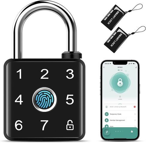 قفل ذكي ببصمة الإصبع من Lokko، قفل بدون مفتاح يعمل بتقنية البلوتوث البيومترية RFID لخزانة الصالة الرياضية، وخزانة المدرسة، وخزانة النوم، وخزانة الموظفين in Kuwait